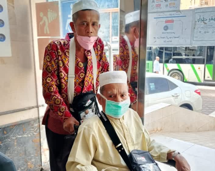 Seorang jemaah haji asal Kabupaten Dharmasraya wafat di Hotel Transit Safari Wukuf, Assila Muzdalifah, pada Selasa malam (3/6/2025). (Foto: Ist)