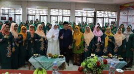 Wakil Wali Kota Padang, Maigus Nasir menghadiri acara pengukuhan pengurus MTI se-Kecamatan Nanggalo di Aula Kantor Camat Nanggalo, Minggu (15/6/2025). (Foto: Prokopim Padang)