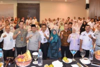 Wakil Wali Kota Padang Maigus Nasir membuka FGD Evaluasi Penyelenggaraan Program BPJS Kesehatan Gratis di HW Hotel Padang, Rabu (18/6/2025). (Foto: Prokopim Padang)