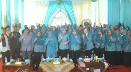 TP PKK Kota Padang optimistis mampu mempertahankan gelar juara umum yang telah diraih dua tahun berturut-turut. (Foto: Humas TP PKK Padang)