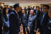 Bupati Eka Putra menghadiri Konferensi ICI 2025 yang digelar Kemenko IPK di Jakarta Convention Center (JCC), Rabu (11/6/2025). (Foto: Prokopim Tanah Datar)