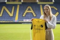 Isa Guusje Warps, striker timnas wanita yang dinaturalisasi PSSI memiliki garis keturunan dari Padang. (Foto: FB Diskominfo Padang)