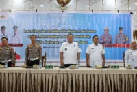 Wali Kota Pariaman Yota Balad melaunching implementasi tertib lalu lintas dalam kurikulum pendidikan dasar tahun ajaran 2025/2026 di Aula Balaikota Pariaman, Rabu (11/6/2025). (Foto: Kominfo Pariaman)