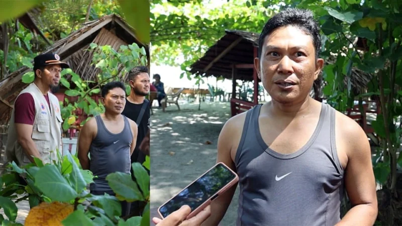 Tokoh masyarakat Kelurahan Lohong mendukung rencana pemasangan alat deteksi tsunami HFR di Pantai Taman Anas Malik, Pariaman. (Foto: Kominfo Pariaman)