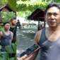 Tokoh masyarakat Kelurahan Lohong mendukung rencana pemasangan alat deteksi tsunami HFR di Pantai Taman Anas Malik, Pariaman. (Foto: Kominfo Pariaman)