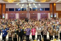 Wakil Wali Kota Pariaman, Mulyadi menghadiri Rakornas Pengelolaan Sampah Tahun 2025 yang digelar KLHK di JICC, Minggu (22/6/2025). (Foto: Kominfo Pariaman)