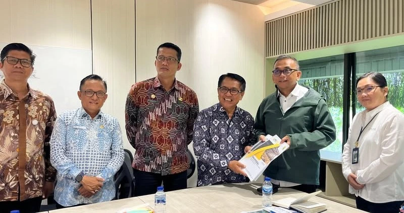 Bupati Padang Pariaman John Kenedy Azis (JKA) melakukan audiensi ke Kementerian PU RI. (Foto: Kominfo Padang Pariaman)