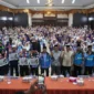 Suasana haru dan bahagia menyelimuti kedatangan jemaah haji Padang Panjang yang telah selesai menunaikan rukun Islam kelima di Tanah Suci Mekkah. (Foto: Kominfo Padang Panjang)