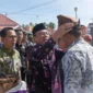 Wakil Wali Kota Padang Maigus Nasir menyambut kedatangan Tim Penilai Lomba Nagari/Desa dan Kelurahan Tingkat Sumbar Tahun 2025, Kamis (12/6/2025). (Foto: Prokopim Padang)