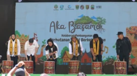 Pembukaan Gelar Karya Perhutanan Sosial di Taman Aka Barayun, Lembah Harau, Kabupaten Limapuluh Kota, 21–22 Juni 2025. (Foto: Pemkab Limapuluh Kota)