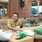 Bupati Solok Selatan, H. Khairunas bersama Dandim 0309/Solok Letkol Inf Reno Handoko menemui Dirjen KSDAE Kementerian LHK di Jakarta. (Foto: Pemkab Solsel)