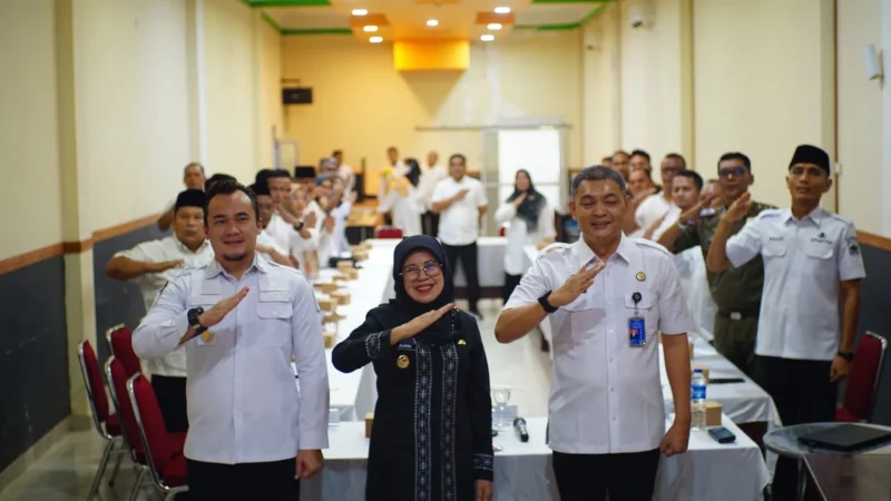 Wakil Bupati Dharmasraya, Leli Arni saat Rapat Koordinasi Tim PORA di Hotel Jakarta, Pulau Punjung, Rabu (18/6/2025). (Foto: Pemkab Dharmasraya)