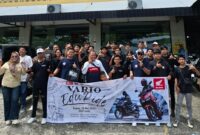 PT Hayati Pratama Mandiri (HPM) bersama Asosiasi Honda Sumatera Barat (AHSB) menggelar Vario EduRide. (Foto: PT HPM)