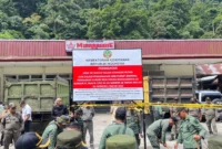 Kemenhut bersama tim gabungan menutup sejumlah tempat pemandian dan tempat usaha ilegal di TWA Mega Mendung, Lembah Anai, Kabupaten Tanah Datar, Sumbar, Rabu (25/6/2025). (Foto: BKSDA Sumbar)
