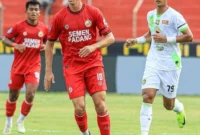 Bruno Dybal saat membela Semen Padang FC. (Foto: IG @brunodybal) 