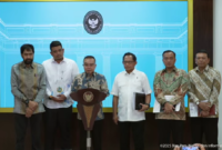 Presiden Prabowo Subianto resmi menetapkan empat pulau yang sebelumnya disengketakan antara Sumut dan Aceh, kini kembali masuk ke Aceh. (Foto: YouTube Sekretariat Presiden)