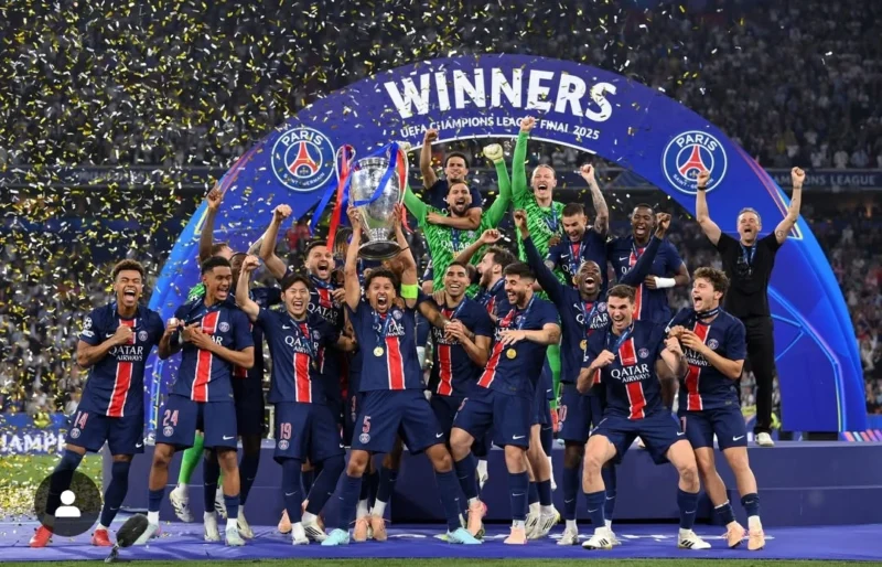 Paris Saint-Germain (PSG) membantai Inter Milan 5-0 di final Liga champions 2024/2025. (Foto: IG @psg)
