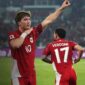 Ole Romeny membawa Indonesia unggul 1-0 atas China di babak pertama Kualifikasi Piala Dunia 2026 zona Asia yang digelar di Stadion Utama Gelora Bung Karno, Kamis (5/6/2025). (Foto: IG @timnasindonesia)
