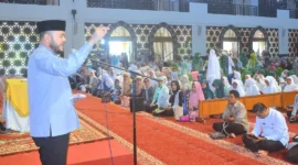 Pemko Padang menggelar Tabligh Akbar menyambut Tahun Baru Islam 1447 H di Masjid Raya Syeikh Ahmad Khatib Al-Minangkabawi, Jumat (27/6/2025). (Foto: Prokopim Padang)