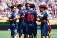 Paris Saint-Germain menang telak 4-0 atas Atletico Madrid di laga pembuka Grup B Piala Dunia Antarklub 2025 di Rose Bowl, California Senin (16/6/2025) dini hari WIB. (Foto: Instagram @psg)