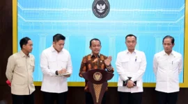 Menteri Investasi/Kepala BKPM, Bahlil Lahadalia memberikan keterangan pers di Kantor Presiden, Jakarta Pusat, Selasa (10/6/2025). (Foto: Kementerian ESDM)