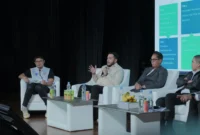Wali Kota Padang, Fadly Amran menjadi pembicara di Jakarta Future Festival 2025 yang berlangsung di Teater Wahyu Sihombing, Taman Ismail Marzuki, Jakarta, Jumat (13/6/2025). (Foto: Prokopim Padang)
