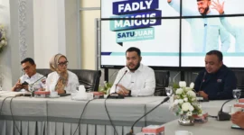 Wali Kota Padang, Fadly Amran menggelar pertemuan dengan PT. Collega Inti Pratama (Telkom Group) di Gedung Putih Rumah Dinas Wali Kota Padang, Rabu (18/6/2025). (Foto: Prokopim Padang)