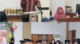 Camat Lubeg Nofiandi Amir menghadiri Wisuda Hafiz Angkatan ke-2 Rumah Tahfiz Mumtazul Fikri di Aula Kantor Camat Lubeg, Minggu (22/6/2025). (Foto: Ist)