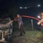 Seorang pemilik vila di Nusa Penida nekat membakar mobil warga yang parkir sembarangan di lahannya. (Foto: Polsek Nusa Penida)