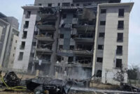 Kerusakan parah di Kota Beersheba ketika satu rudal Iran yang tidak terdeteksi menghantam situs militer Israel. (Foto: Telegram)