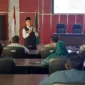 Kabid Kewaspadaan Nasional dan Penangangan Konflik Badan Kesbangpol Padang Agus Suherman menyampaikan materi pada Sosialisasi FKDM, Rabu (23/7/2025).