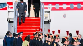 Presiden Prabowo Subianto tiba di Paris pada Minggu (13/7/2025) pukul 18.35 waktu setempat, setelah menempuh penerbangan dari Brussel. (Foto: BPMI Setpres)