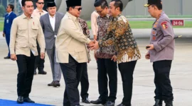 Presiden Prabowo Subianto, tiba di tanah air pada Rabu (16/07/2025), usai menuntaskan rangkaian kunjungan kerja ke sejumlah negara di kawasan Timur Tengah, Amerika Latin, dan Eropa. (Foto: BPMI Setpres)