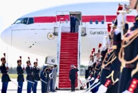 Presiden Prabowo Subianto bertolak dari Paris, Prancis kembali menuju tanah air pada Selasa (15/7/2025), waktu setempat. (Foto: BPMI Setpres)