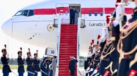 Presiden Prabowo Subianto bertolak dari Paris, Prancis kembali menuju tanah air pada Selasa (15/7/2025), waktu setempat. (Foto: BPMI Setpres)