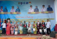 TP-PKK Padang meraih juara II dalam ajang penghargaan dari KNRP Provinsi Sumbar, kategori penggalangan dana terbaik antar TP-PKK se-Sumbar. (Foto: Prokopim Padang)