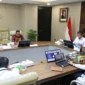 Menteri Ketenagakerjaan Yassierli menerima audiensi Wali Kota Pariaman, Yota Balad di Ruang Rapat Kerja Menaker, Jakarta, Rabu (9/7/2025). (Foto: Kominfo Pariaman)