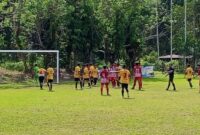 PSP Padang bermain imbang tanpa gol dengan Persiju Sijunjung pada laga ketiga Grup A Piala Soeratin U-15 di Lapangan Gelora Puabu, Sicincin, Padang Pariaman, Rabu (30/7/2025). (Foto: FB Diskominfo Padang)