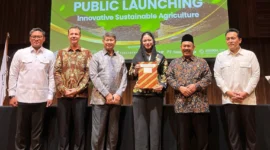 Bupati Dharmasraya, Annisa Suci Ramadhani dalam acara Public Launching ABII di Soehanna Hall, The Energy Building, Jakarta, Senin (7/7/2025). (Foto: Pemkab Dharmasraya)