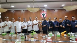 Wakil Wali Kota Pariaman, Mulyadi berkunjung PT Semen Padang pada Rabu (9/7/2025). (Foto: Kominfo Pariaman)