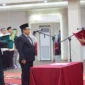 Bupati Dharmasraya, Annisa Suci Ramadhani melantik Jasman sebagai Pj Sekda di Auditorium Dharmasraya, Pulau Punjung, Jumat (18/7/2025). (Foto: Pemkab Dharmasraya)