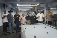 Absolute Billiard resmi dibuka di lantai II Swalayan AB Mart Padang Panjang pada Sabtu (19/7/2025). (Foto: Diskominfo Padang Panjang)