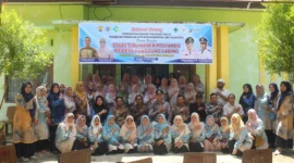 Posyandu Desa Punggung Ladiang Kota Pariaman menjadi lokasi studi tiru Pemerintah Nagari Tanjung Balik, Kecamatan Koto Baru, Kabupaten Lima Puluh Kota, Kamis (17/7/2025). (Foto: Kominfo Pariaman)