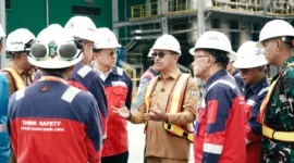 Anggota DPD RI, H. Irman Gusman melakukan kunjungan kerja ke PLTP Supreme Energy Muara Laboh (SEML) di Kabupaten Solsel, Selasa (22/7/2025). (Foto: Humas Pemkab Solsel)