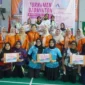 DWP Disdikbud Padang meraih Juara I Turnamen Bulutangkis DWP Kota Padang Open 1.0. (Foto: Diskominfo Padang)