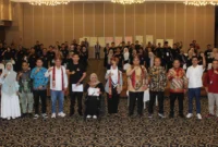 Bawaslu RI resmi menutup rangkaian kegiatan Pendidikan Pengawasan Partisipatif (P2P) di Sumbar. (Foto: Bawaslu Sumbar)