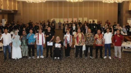 Bawaslu RI resmi menutup rangkaian kegiatan Pendidikan Pengawasan Partisipatif (P2P) di Sumbar. (Foto: Bawaslu Sumbar)