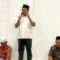 Bupati Padang Pariaman Jon Kenedy Azis (JKA) memberikan sambutan saat kegiatan Darling di Masjid Istiqomah, Pasar Aur Malintang, Rabu (30/7/2025). (Foto: Kominfo Padang Pariaman)