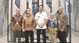 Wali Kota Sawahlunto, Riyanda Putra menerima audiensi Kepala BDTBT, Darius Agung Prata, di Rumah Dinas Wali Kota, Jumat (4/7/2025). (Foto: Pemko Sawahlunto)