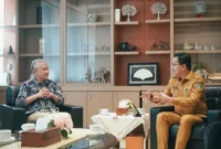 Bupati Solsel, H. Khairunas melakukan kunjungan kerja ke Direktorat Jenderal Perimbangan Keuangan (DJPK) Kemenkeu RI, Senin (7/7/2025). (Foto: Prokopim Pemkab Solsel)
